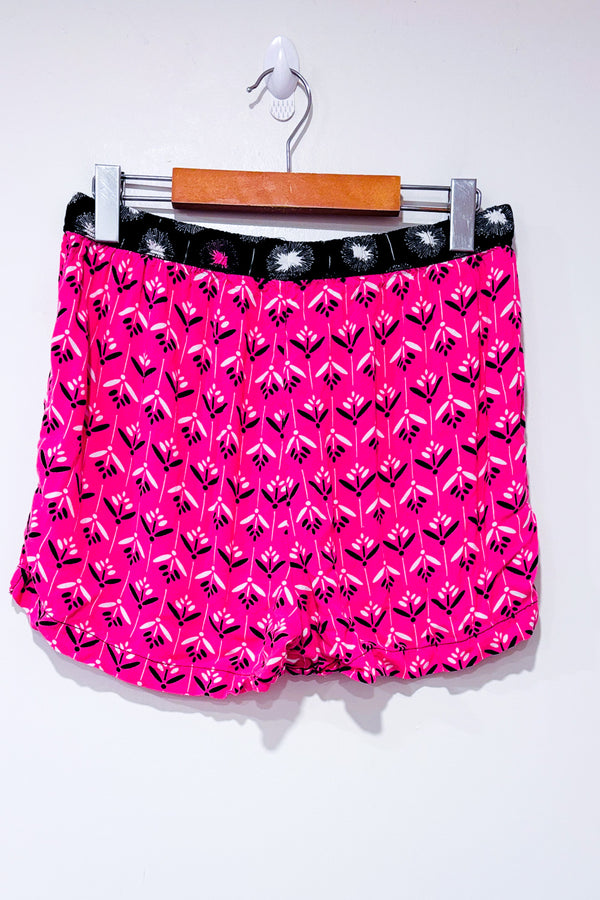 Short de pyjama rose à motifs seconde main - Jasmine Rose- La Penderie du Paradis