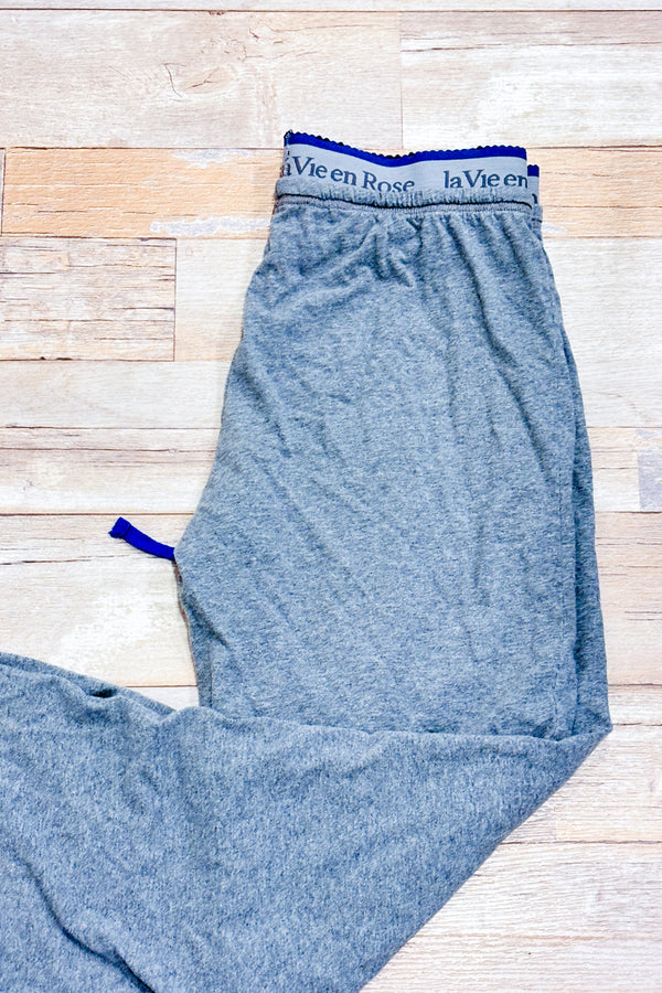 Pantalon de pyjama gris seconde main - La Vie En Rose- La Penderie du Paradis