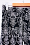 Pantalon de pyjama noir à motifs seconde main - Cynthia Rowley- La Penderie du Paradis