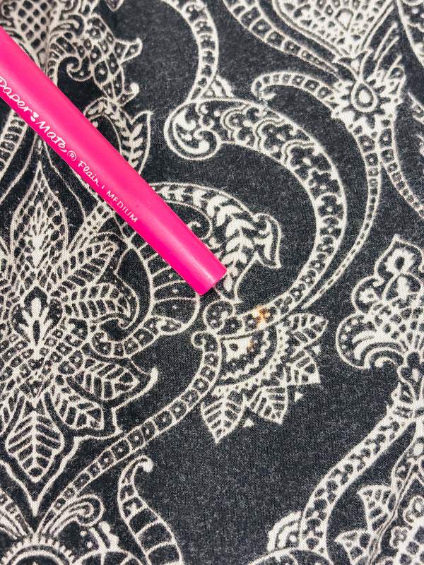 Pantalon de pyjama noir à motifs seconde main - Cynthia Rowley- La Penderie du Paradis