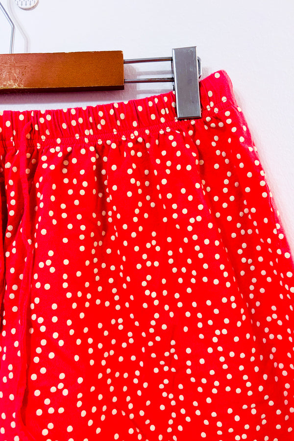 Short de pyjama rose à pois seconde main - Jockey- La Penderie du Paradis