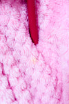 Veste en polar rose texturé à col montant seconde main - La Vie en Rose- La Penderie du Paradis