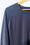 Haut de pyjama gris côtelé à manches longues seconde main - Change- La Penderie du Paradis