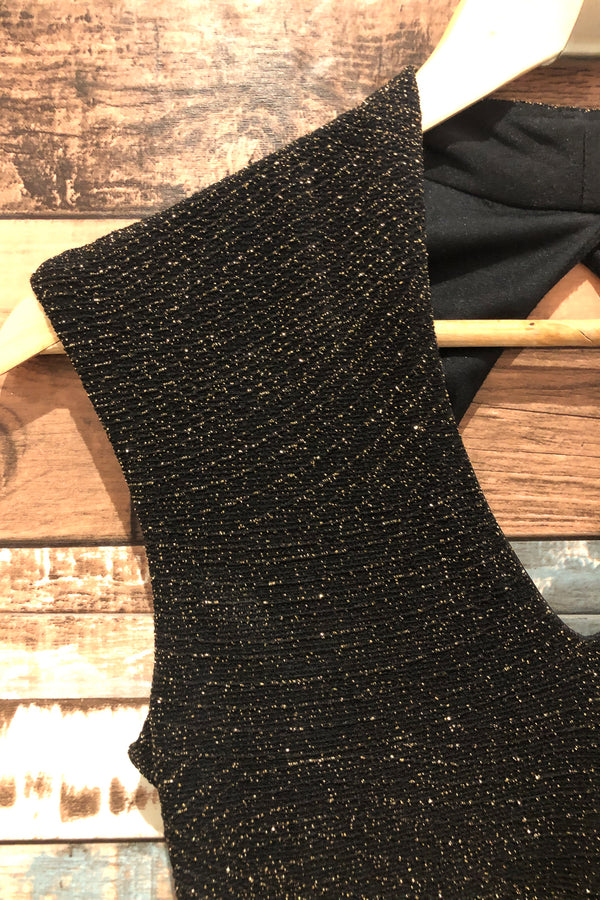 Robe ajustée noire scintillante (xxs) seconde main Le Château