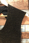 Robe ajustée noire scintillante (xxs) seconde main Le Château