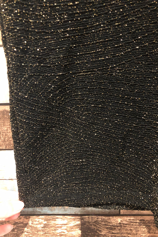 Robe ajustée noire scintillante (xxs) seconde main Le Château
