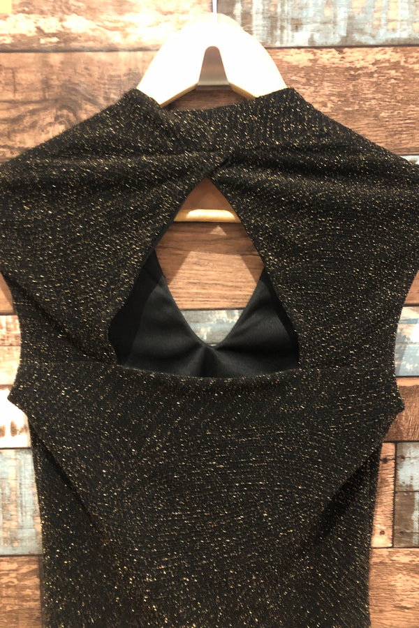 Robe ajustée noire scintillante (xxs) seconde main Le Château