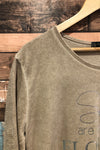 Robe ample taupe ''Sisters are different flowers'' (l) seconde main Bella Amore
