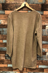Robe ample taupe ''Sisters are different flowers'' (l) seconde main Bella Amore