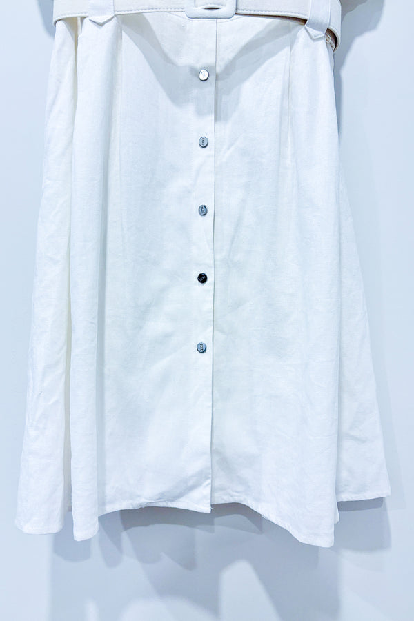 Robe blanche en lin (xl) - DKNY - La Penderie du Paradis ?