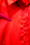 Robe chemise satinée orange (xs)-Dynamite-La Penderie du Paradis 🕊