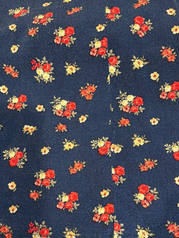 Robe fleurie marine (m) seconde main H&M