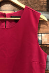 Robe framboise avec dentelle au bas (l) seconde main Banana Republic
