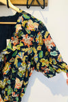 Robe maxi fleurie marine et verte à nouer (xl) seconde main Buffalo David Bitton