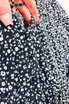 Robe maxi noire fleurie (s)-Sweet Baby Jamie-La Penderie du Paradis 🕊