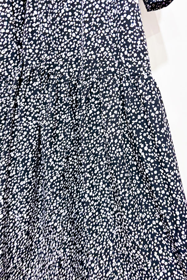 Robe maxi noire fleurie (s)-Sweet Baby Jamie-La Penderie du Paradis 🕊