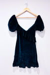 Robe Medinah vert forĂȘt avec manches bouffantes (m)-House of Harlow 1960-La Penderie du Paradis đ