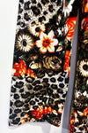 Robe motif fleurs et léopard (m) seconde main ESHA Design
