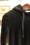Robe noire en velours avec capuchon (xs) seconde main Garage
