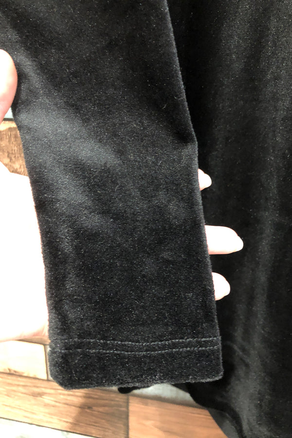 Robe noire en velours avec capuchon (xs) seconde main Garage