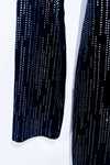 Robe noire en velours avec pierres scintillantes (m)-h:ours-La Penderie du Paradis đ