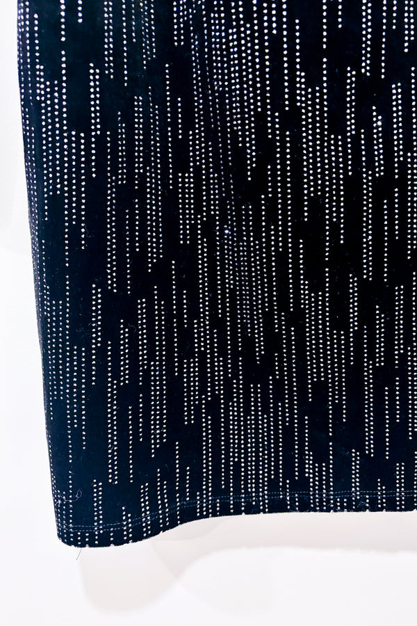 Robe noire en velours avec pierres scintillantes (m)-h:ours-La Penderie du Paradis đ