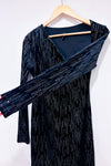 Robe noire en velours avec pierres scintillantes (m)-h:ours-La Penderie du Paradis đ