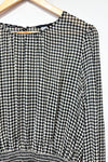 Robe noire et beige motif pied de poule (l) seconde main Tommy Hilfiger