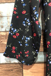 Robe noire fleurie (s) seconde main Dynamite
