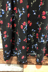 Robe noire fleurie (s) seconde main Dynamite