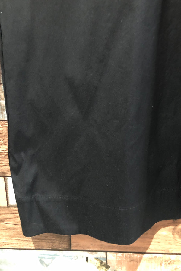 Robe noire manches froncées avec épaules dénudées (m) seconde main Lafayette 148 New York