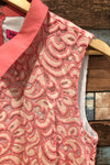 Robe rose et beige en dentelle avec collet (m) seconde main Betsey Johnson