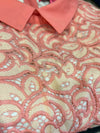 Robe rose et beige en dentelle avec collet (m) seconde main Betsey Johnson
