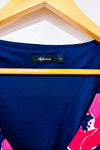 Robe marine fleurie* seconde main - Reitmans- La Penderie du Paradis