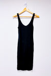 Robe midi grise ajustée côtelée basique seconde main - Autres- La Penderie du Paradis
