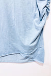 Robe t-shirt drapée turquoise - Maternité seconde main - Autres- La Penderie du Paradis