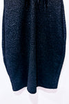 Robe noire dos ouvert à franges seconde main - Flamingo- La Penderie du Paradis