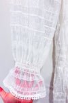 Robe blanche en dentelle fleurie* seconde main - Zara- La Penderie du Paradis