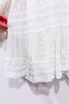 Robe blanche en dentelle fleurie* seconde main - Zara- La Penderie du Paradis