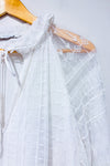 Robe blanche en dentelle fleurie* seconde main - Zara- La Penderie du Paradis