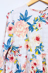 Robe ample crème fleurie* seconde main - Zara- La Penderie du Paradis