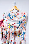 Robe ample crème fleurie* seconde main - Zara- La Penderie du Paradis