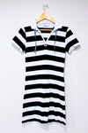 Robe polo marine et blanche rayée seconde main - Sable et Mer- La Penderie du Paradis
