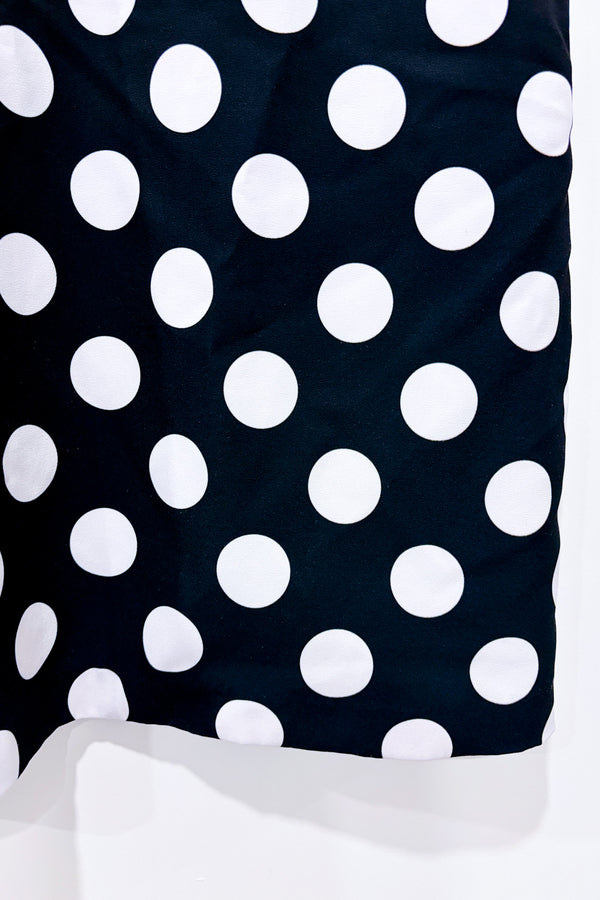 Robe noire à pois seconde main - Reitmans- La Penderie du Paradis