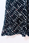 Robe t-shirt noire et blanche à motifs seconde main - Lolë- La Penderie du Paradis
