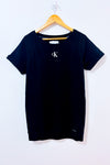 Robe t-shirt noire avec logo* seconde main - Calvin Klein- La Penderie du Paradis