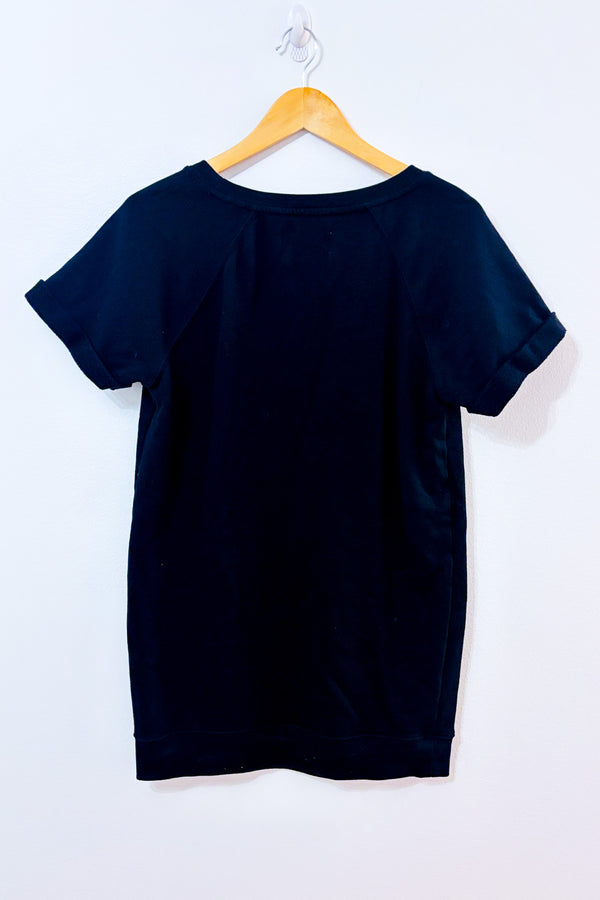 Robe t-shirt noire avec logo* seconde main - Calvin Klein- La Penderie du Paradis