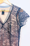 Robe noire en dentelle florale* seconde main - BCBG Maxazria- La Penderie du Paradis