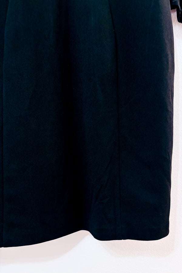 Robe de soirée noire à manches en dentelle* seconde main - Alex Evenings- La Penderie du Paradis