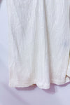 Robe courte blanche à paillettes et manches évasées seconde main - Michael Costello- La Penderie du Paradis